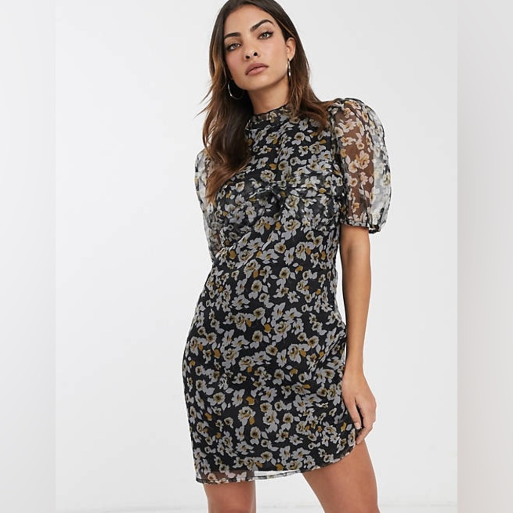 ASIS DESIGN mini floral dress